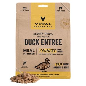 Vital Essentials Freeze-Dried Raw Duck Mini Nibs Dog Food