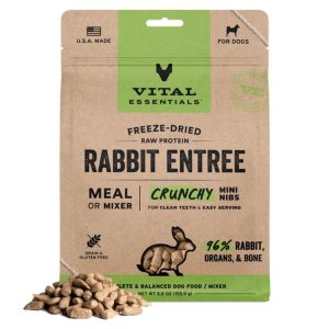 Vital Essentials Freeze-Dried Raw Rabbit Mini Nibs Dog Food