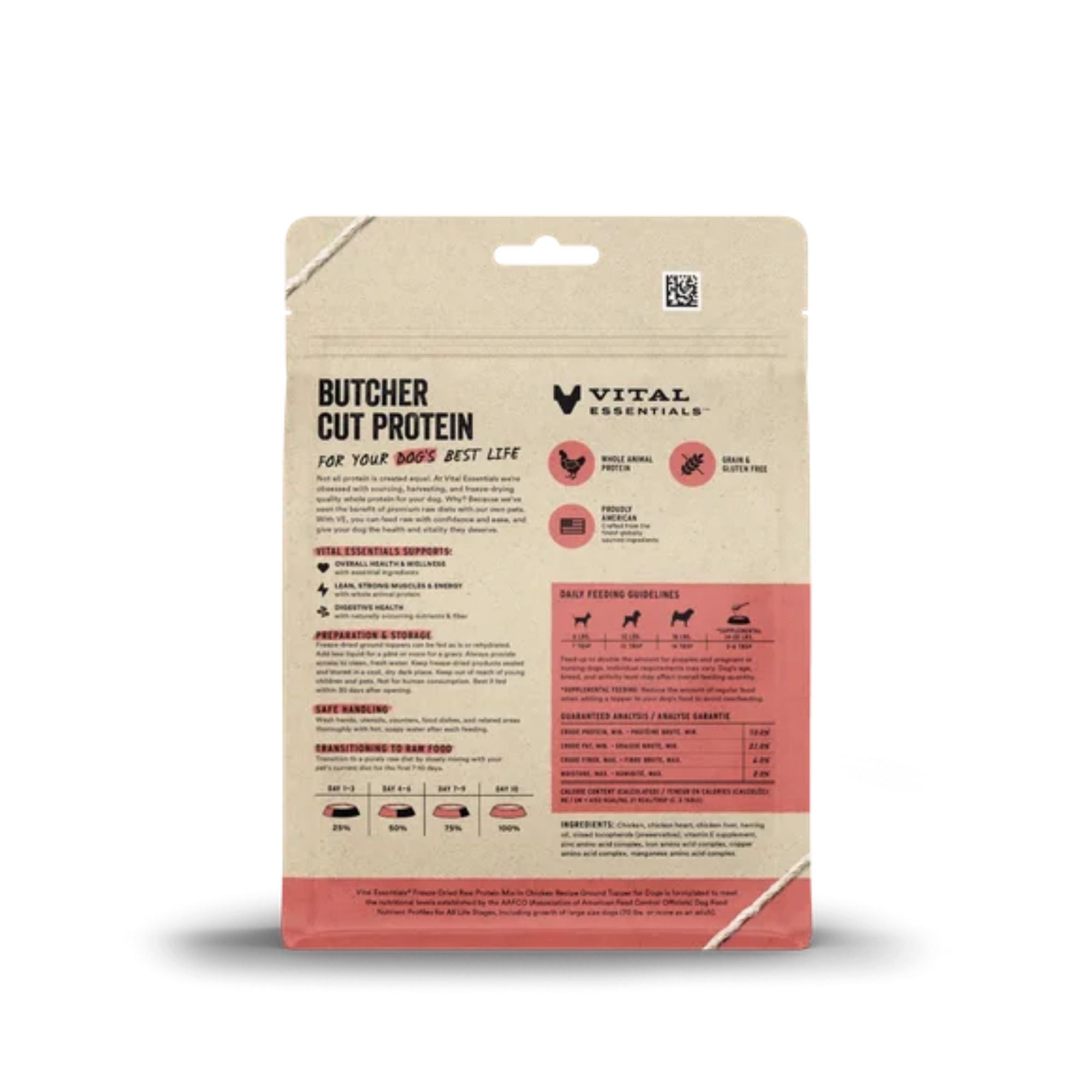 Vital Essentials Freeze-Dried Protein Mix-In Chicken Dog Food Topper, 6 oz - Image 2