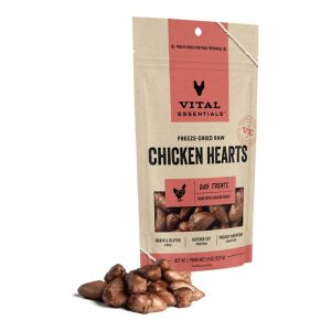 Vital Essentials Freeze-Dried Chicken Hearts Dog Treats