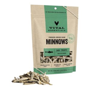 Vital Essentials Freeze-Dried Minnows Dog Treats, 2.5 oz
