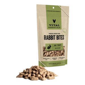 Vital Essentials Freeze-Dried Treat Bites Rabbit Dog Treats