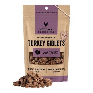 Vital Essentials Freeze-Dried Turkey Giblets Dog Treats, 2 oz