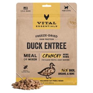 Vital Essentials Freeze-Dried Raw Duck Mini Nibs for Cats