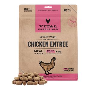 Vital Essentials Freeze-Dried Chicken Soft Nibs for Cats, 12 oz