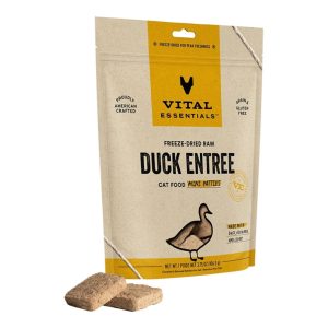 Vital Essentials Freeze-Dried Raw Duck Entrée Mini Patties for Cats