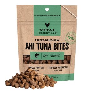 Vital Essentials Freeze-Dried Raw Ahi Tuna Bites Cat Treats, 1.1 oz