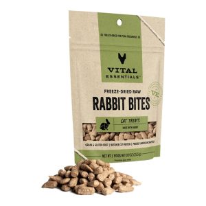 Vital Essentials Freeze-Dried Raw Rabbit Bites Cat Treats, 0.9 oz