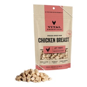 Vital Essentials Freeze-Dried Raw Chicken Breast Cat Treats, 2.1 oz