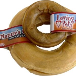 Loving Pets Nature's Choice Pressed Rawhide Donut, 6 in