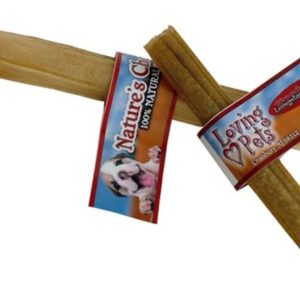 Loving Pets Nature's Choice Pressed Rawhide Sticks, 10 in
