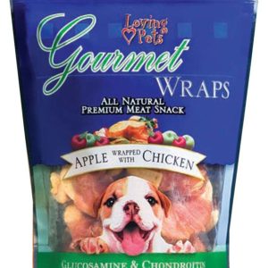 Loving Pets Gourmet Wraps Apple with Chicken Dog Treats, 6 oz