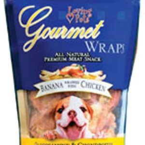 Loving Pets Gourmet Wraps Banana with Chicken Dog Treats, 6 oz