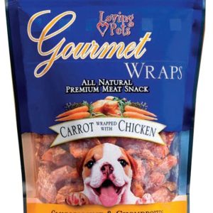 Loving Pets Gourmet Wraps Carrot with Chicken Dog Treats, 6 oz