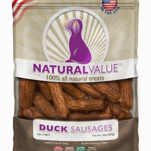 Loving Pets Natural Value Duck Sausage Dog Treats, 13 oz