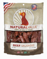 Loving Pets Natural Value Beef Sausage Dog Treats, 14 oz - Image 2