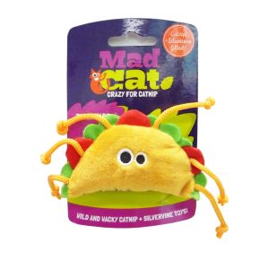 Mad Cat Tabby Taco Cat Toy
