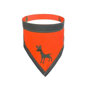 Visibility Dog Bandana Neon Orange