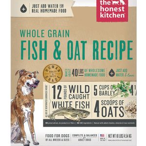 The Honest Kitchen Whole Grain Fish & Oat Dehydrated Dog Food, 10 lb