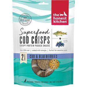 The Honest Kitchen Superfood Cod & Blueberry Dog Treats, 3 oz