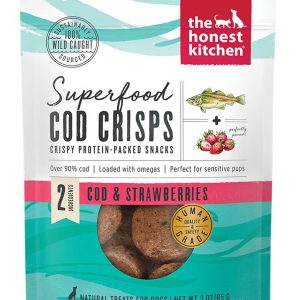 The Honest Kitchen Superfood Cod & Strawberry Dog Treats, 3 oz
