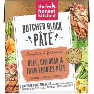 The Honest Kitchen Butcher Block Pâté Beef & Cheddar, 10.5 oz (Case of 6)
