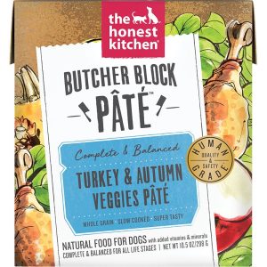 The Honest Kitchen Butcher Block Pâté, Turkey & Autumn Veggies, 10.5 oz, 6 Pack
