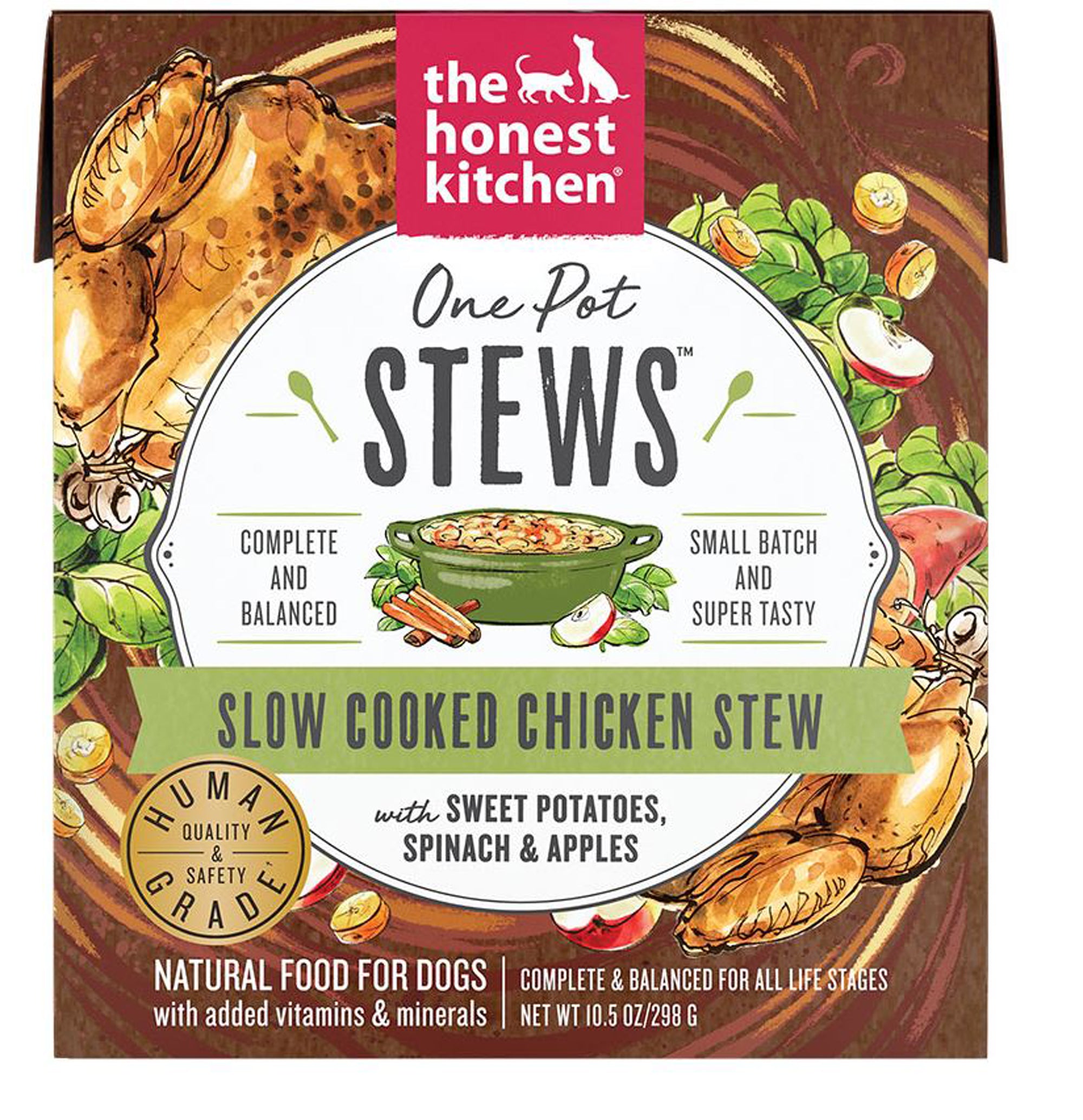 Honest Kitchen One Pot Stew Slow Cooked Chicken, 10.5 oz (Case of 6)