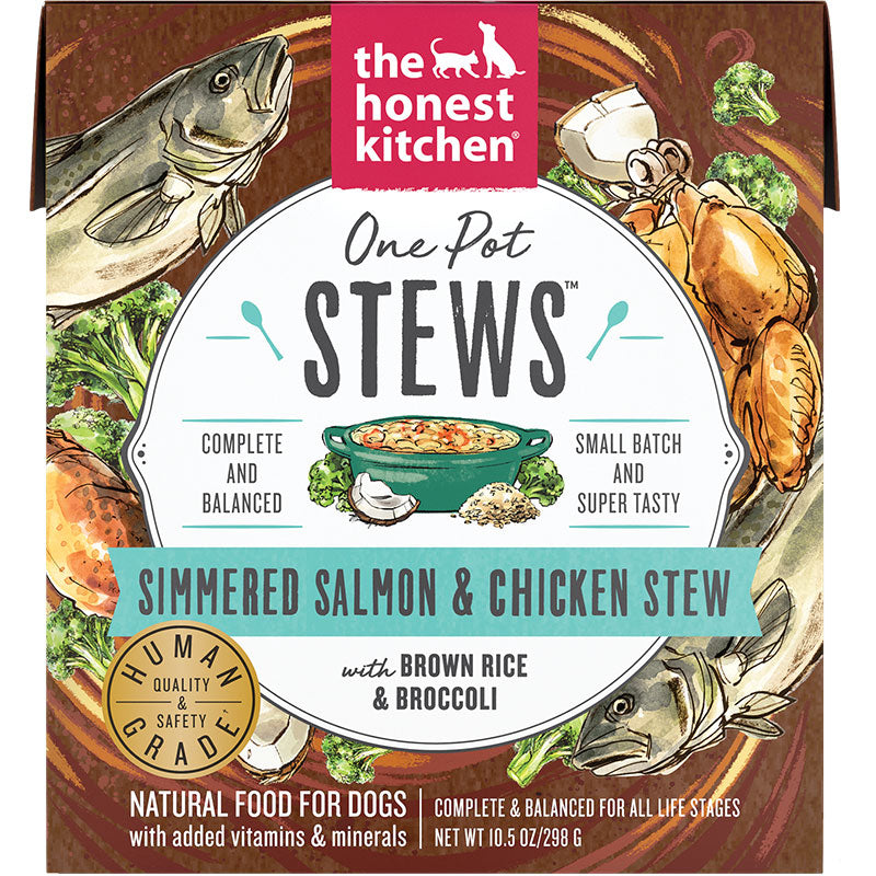 Honest Kitchen One Pot Salmon & Chicken with Brown Rice, 10.5 oz (Case of 6)