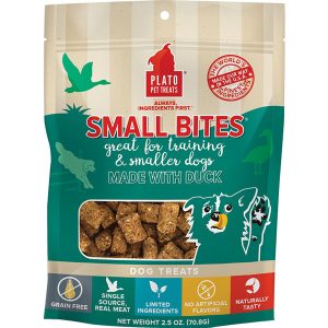 Plato Small Bites Grain-Free Duck Dog Treats
