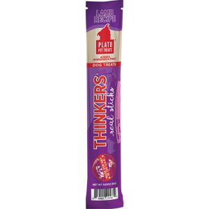 Plato Thinkers Single Lamb Dog Treats, 12 Count