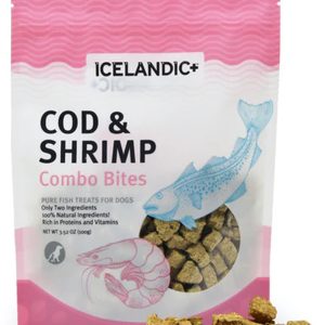 Icelandic+ Cod & Shrimp Combo Bites Dog Treats, 3.52 oz