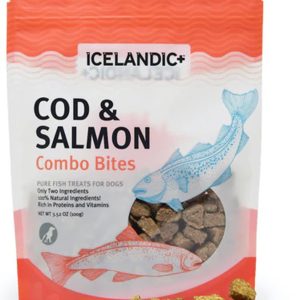 Icelandic+ Cod & Salmon Combo Bites Dog Treats, 6 Count