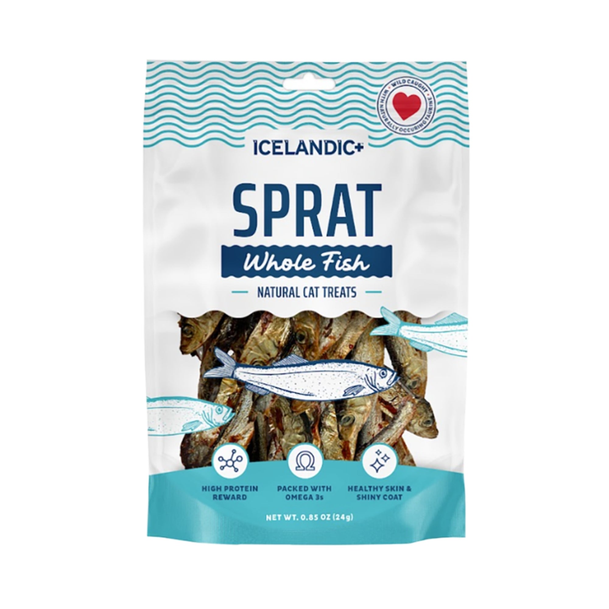 Icelandic+ Sprats Whole Fish Cat Treats, 0.85 oz