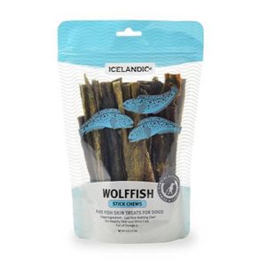 Icelandic+ Wolffish Skin Chew Stick Dog Treats, 9 oz