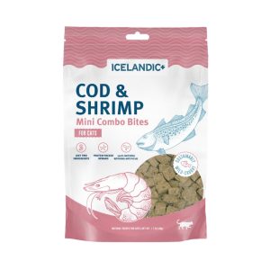 Icelandic+ Mini Cod & Shrimp Combo Bites Cat Treats, 1.7 oz