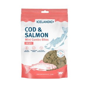 Icelandic+ Mini Cod & Salmon Combo Bites Cat Treats, 1.7 oz