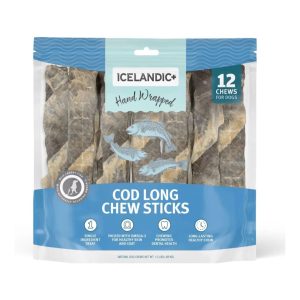 Icelandic+ Cod Skin Chew, 10 in Dog Treats, 12 Pack