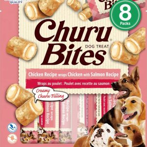 Inaba Churu Bites Chicken & Salmon Wraps Dog Treats, 6 ct (3.36 oz)