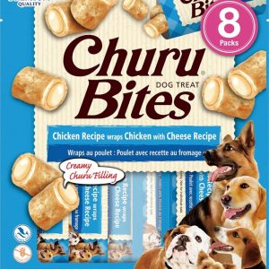 Inaba Churu Bites Chicken & Cheese Wraps Dog Treats, 6 ct (3.36 oz)