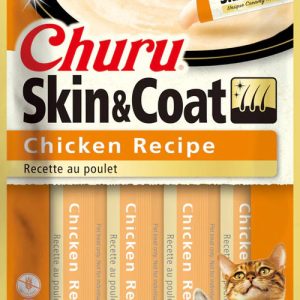 Inaba Churu Skin & Coat Lickable Purée, Chicken, 0.5 oz (Case of 6)