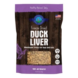 Shepherd Boy Farms Freeze-Dried Duck Liver Treats for Dogs & Cats, 3 oz