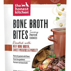 The Honest Kitchen Bone Broth Bites Beef with Sweet Potato Dog Treats, 8 oz