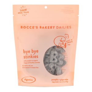 Bocce's Bakery Soft Chews Bye Bye Stinkies Dog Treats, 6 oz