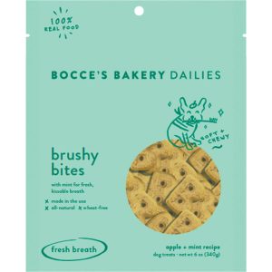 Bocce's Bakery Soft Chews Brushy Bites Dog Treats, 6 oz
