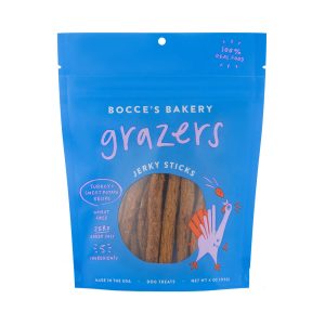Bocce's Bakery Grazers Turkey Dog Treats, 4 oz