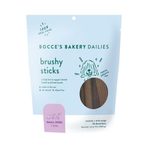 Bocce's Bakery Brushy Sticks Dental Chews, Small, 13 oz