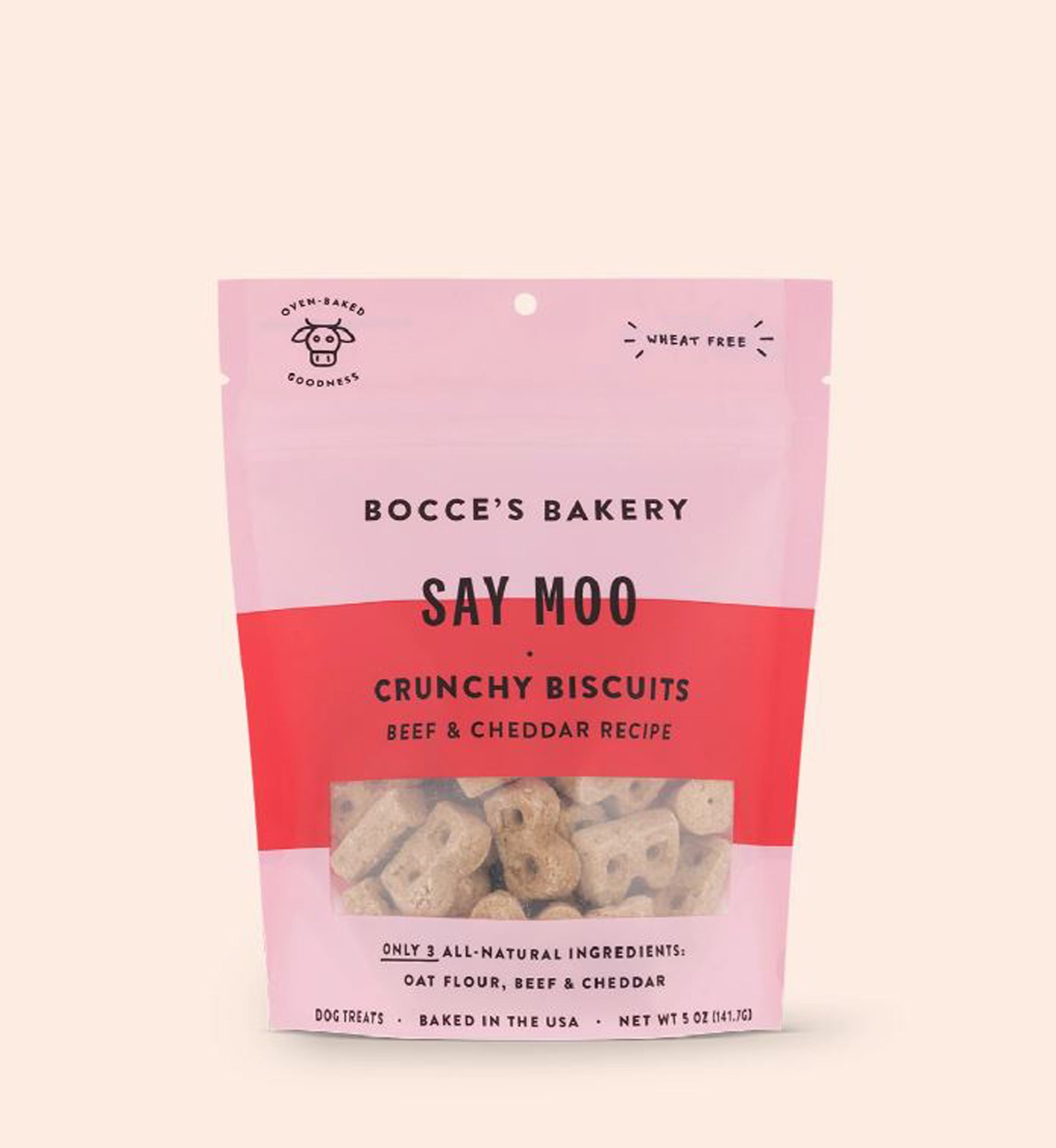 Bocce's Bakery Say Moo Biscuits Dog Treats - Image 2