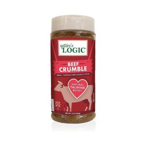 Nature's Logic Grain-Free Beef Crumble Dog Food Topper, 8 oz