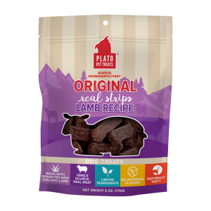 Plato Original Real Strips Lamb Dog Treats
